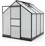 Vitavia Gew&auml;chshaus Apollo 3800 inkl. 1 Dachfenster - 3,8 m2-schwarz-6 mm