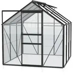 Vitavia Gew&auml;chshaus Venus 3800 inkl. 1 Dachfenster - 3,8 m2-schwarz-3 mm