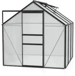 Vitavia Gew&auml;chshaus Venus 3800 inkl. 1 Dachfenster - 3,8 m2-schwarz-4 mm