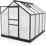 Vitavia Gew&auml;chshaus Venus 5000 inkl. 1 Dachfenster - 5,0 m2-schwarz-6 mm