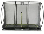 Exit Silhouette Bodentrampolin mit Sicherheitsnetz-214 x 305 cm-schwarz