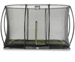 Exit Silhouette Bodentrampolin mit Sicherheitsnetz-244 x 366 cm-schwarz