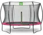 EXIT Silhouette Trampolin mit Sicherheitsnetz-&Oslash; 305 cm-rosa