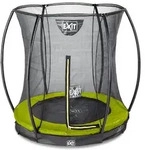 Exit Silhouette Bodentrampolin mit Sicherheitsnetz-&Oslash; 183 cm-gr&uuml;n