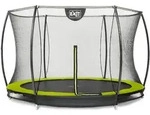 Exit Silhouette Bodentrampolin mit Sicherheitsnetz-&Oslash; 427 cm-gr&uuml;n