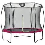 EXIT Silhouette Trampolin mit Sicherheitsnetz-&Oslash; 244 cm-rosa