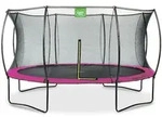 EXIT Silhouette Trampolin mit Sicherheitsnetz-&Oslash; 427 cm-rosa