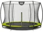 Exit Silhouette Bodentrampolin mit Sicherheitsnetz-&Oslash; 305 cm-gr&uuml;n
