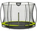Exit Silhouette Bodentrampolin mit Sicherheitsnetz-&Oslash; 244 cm-gr&uuml;n