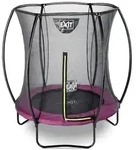 EXIT Silhouette Trampolin mit Sicherheitsnetz-&Oslash; 183 cm-rosa
