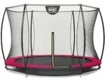 Exit Silhouette Bodentrampolin mit Sicherheitsnetz-&Oslash; 366 cm-rosa