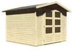 Karibu Gartenhaus Amberg 4 - 19 mm-246 x 246 cm