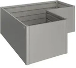 Biohort HochBeet-201 x 201 x 77 cm (Gr. L)-quarzgrau-metallic