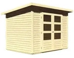Karibu 82978, Karibu Gartenhaus Stockach 3 - 19 mm-246 x 186 cm-naturbelassen