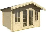 Weka Gartenhaus 284 - 28 mm naturbelassen 330 x 280 cm - 50 % Rabatt auf