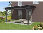 Skan Holz Terrassen&uuml;berdachung Ancona aus Leimholz o. Mittelpfosten Breite 434