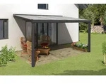 Skan Holz Aluminium Terrassen&uuml;berdachung Genua Breite 434 cm-434 x 257 cm (Gr.