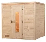 Weka Premium Massivholzsauna Bergen 2-Massivholzt&uuml;r u. Glaseinsatz