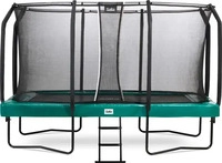 Salta Trampolin First Class 244 x 427 cm mit Sicherheitsnetz und Leiter-gr&uuml;n
