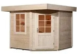 Weka Designhaus 213+ mit extra hoher T&uuml;r - 28 mm naturbelassen Designhaus 213...