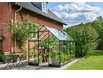 Juliana Gew&auml;chshaus Qube 6 - 5,9 m2 (Gr. 3) 3 mm Sicherheitsglas schwarz