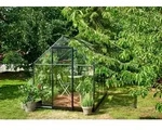 Juliana Gew&auml;chshaus Qube 6 - 4,7 m2 (Gr. 2) 3 mm Sicherheitsglas schwarz