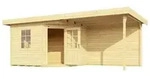 Weka 213.2424.40210, Weka Designhaus 213 B+ inkl. 300 cm Anbau und extra hoher...
