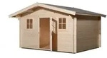 Weka 45 mm Weekendhaus 138 mit Vordach 60cm 380 x 300 cm - 50 % Rabatt auf