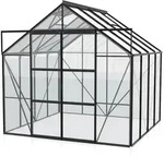 Vitavia Gew&auml;chshaus Uranus 6700 inkl. 2 Dachfenstern - 6,7 m2 -schwarz-3 mm