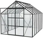 Vitavia Gew&auml;chshaus Uranus 9900 inkl. 4 Dachfenstern - 9,9 m2 -schwarz-3 mm