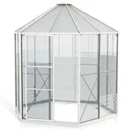 Vitavia Gew&auml;chshaus Juno/Hera 4500 inkl. Stahlfundament - 4,5 m2 wei&szlig;