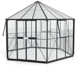 Vitavia Gew&auml;chshaus Juno/Hera 9000 inkl. 3 Seitenfenstern - 9,0 m2 schwarz