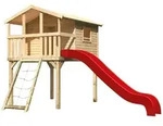 Akubi Kinderspielhaus Kinderspielger&auml;t Benjamin inkl. Wellenrutsche und...