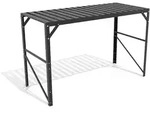 Vitavia Aluminium-Tisch mit 1 oder 2 Ebenen-1 Ebene-schwarz