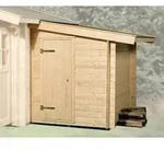 Weka 28 mm Anbauschuppen 150 x 250 cm