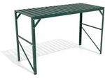 Vitavia Aluminium-Tisch mit 1 oder 2 Ebenen-1 Ebene-dunkelgr&uuml;n