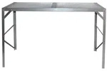Vitavia Aluminium-Tisch mit Hohlkammerplatten - 1 Ebene-alu-natur