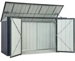 Globel M&uuml;lltonnenbox "Easy" mit Klappdeckel f&uuml;r bis zu 3 M&uuml;lltonnen 233 x 95 cm