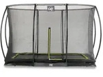 Exit Silhouette Bodentrampolin mit Sicherheitsnetz 153 x 214 cm schwarz