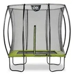 Exit Silhouette Trampolin mit Sicherheitsnetz 153 x 214 cm gr&uuml;n