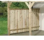 Weka hohe Seitenwand f&uuml;r Terrassen&uuml;berdachung 671