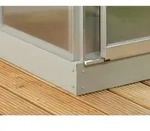 Vitavia 263330, Vitavia Stahlfundament f&uuml;r Gew&auml;chshaus Ida 3300-Alu-blank eloxiert