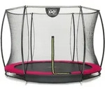 Exit Silhouette Bodentrampolin mit Sicherheitsnetz-&Oslash; 244 cm-rosa
