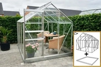 Halls SO0172, Halls Gew&auml;chshaus Popular - 5.0 m&sup2; Alu mit 3 mm Blankglas...