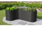 Vitavia Erweiterung "Curve" f&uuml;r Hochbeet Terra Basic H&ouml;he 86 cm schwarz