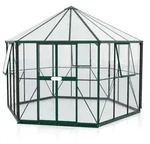 Vitavia Gew&auml;chshaus Pi 9000 inkl. 3 Seitenfenstern - 9,0 m2 dunkelgr&uuml;n