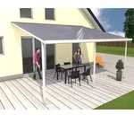 Gutta Terrassendachsystem 4,06 m Dachtiefe, Typ F wei&szlig;