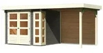 Karibu Gartenhaus Kerko 3 mit 240 cm Schleppdach inkl. R&uuml;ckwand - 19 mm-242 x...