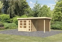 Karibu 9185, Karibu Gartenhaus Kerko 3 mit 240 cm Schleppdach inkl. R&uuml;ckwand - 19