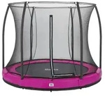 Salta Trampolin Comfort Edition Ground mit Sicherheitsnetz &Oslash; 183 cm pink